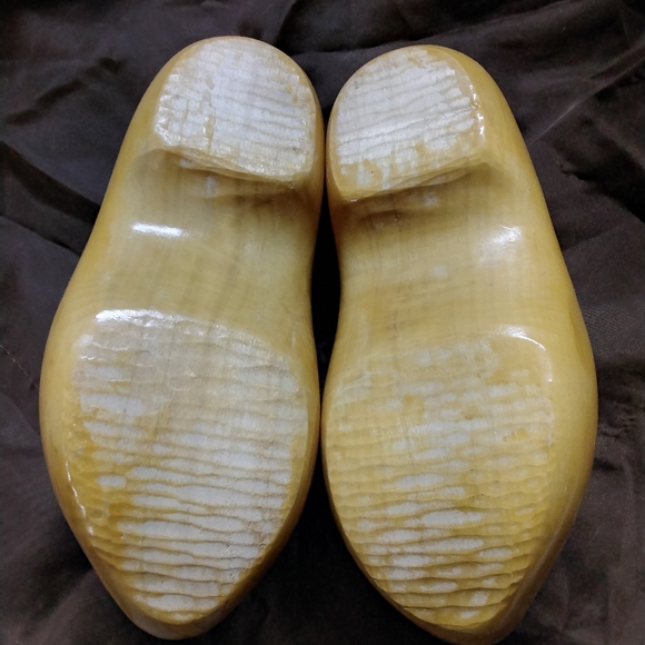 Vintage Holland Wooden Clog Shoes 21cm 33 - Picture 3 of 5